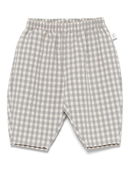  Teddy & Minou Gingham-check Trousers - Green 