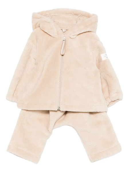  Teddy & Minou Hooded Fleece Tracksuit Set - Neutrals 