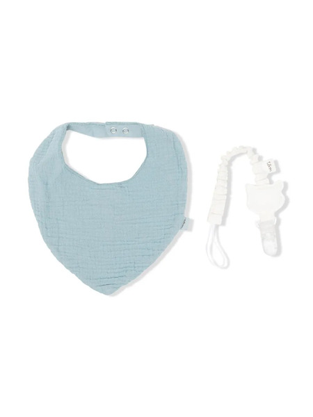  Teddy & Minou Textured Bib Set - Blue 