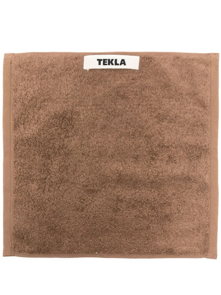  Tekla Organic-cotton Face Towel (30cm X 30cm) - Brown 