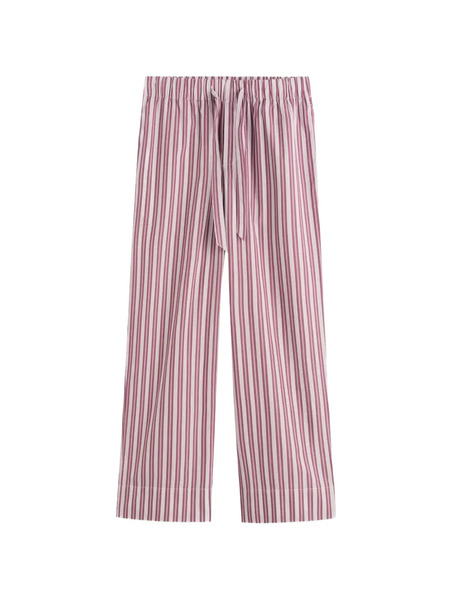  Tekla Striped Pajama Trousers - Red 