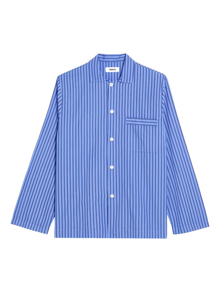  Tekla Striped Pyjama Top - Blue 