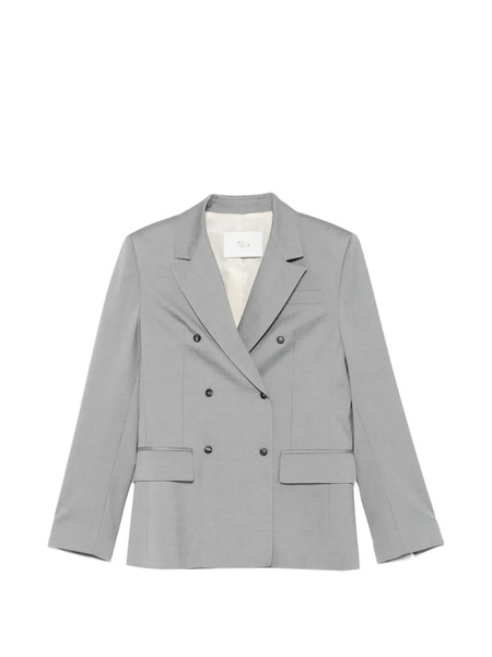  Tela Double-breasted Blazer - Grey 