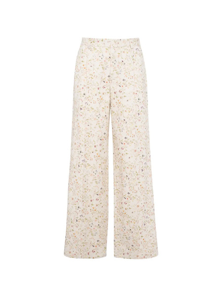  Tela Floral-print Trousers - Neutrals 