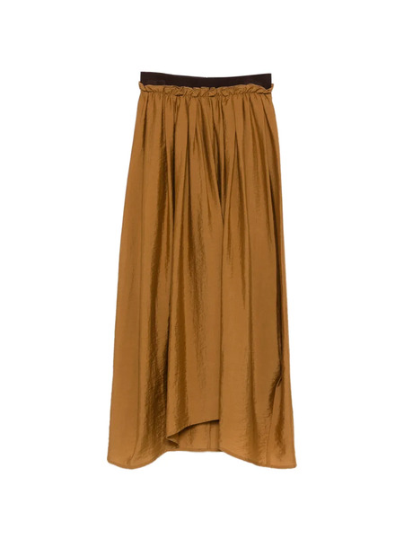  Tela Gathered Zip-fastening Skirt - Brown 