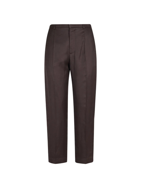  Tela Renato Pleated Trousers - Brown 
