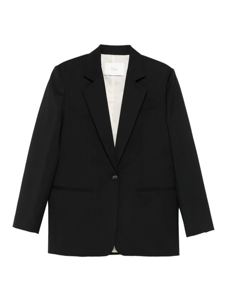  Tela Single-breasted Notched-lapel Blazer - Black 