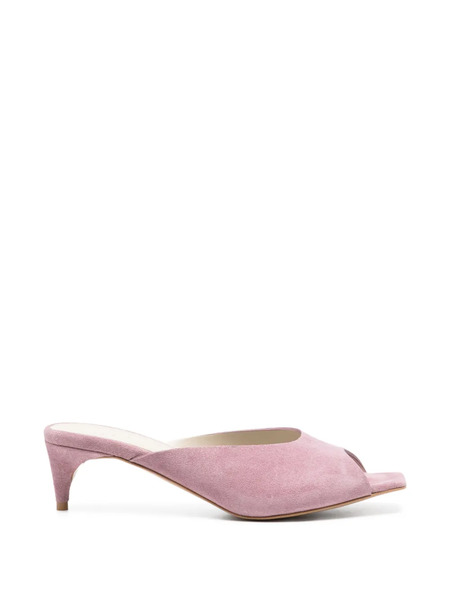  Tela Square-toe Slippers - Pink 
