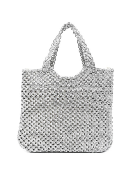  Tela Top-handle Shoulder Bag - Silver 