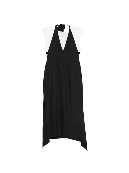  Tela V-neck Mini Dress - Black 
