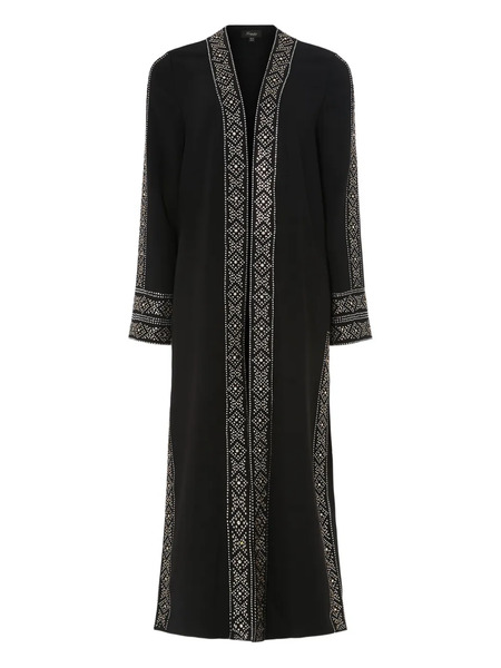  Temperley London Beads-embellishment Coat - Black 