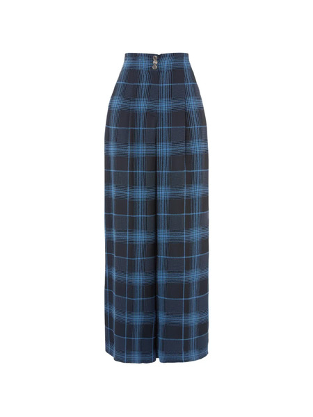  Temperley London Check Trousers - Blue 