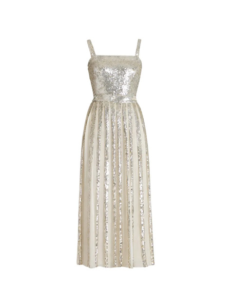  Temperley London Filigree Strappy Gown - Neutrals 