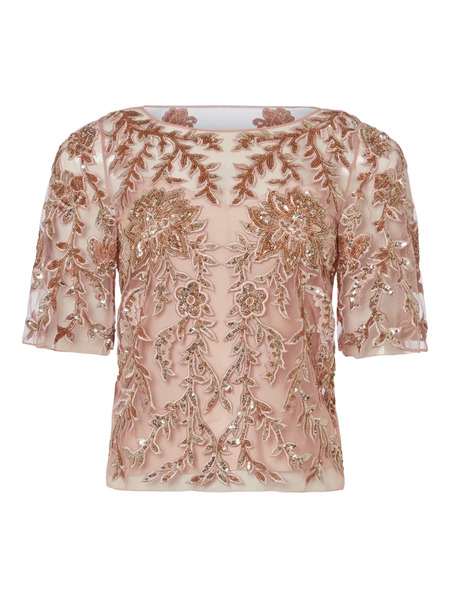  Temperley London Genevieve Floral Top - Pink 