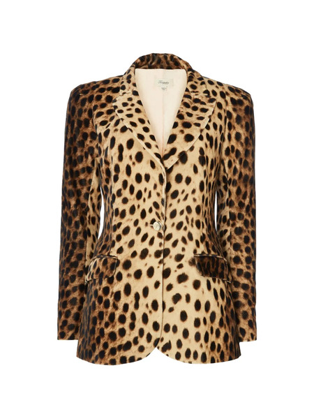  Temperley London Nemera Leopard-print Single-breasted Blazer - Neutrals 