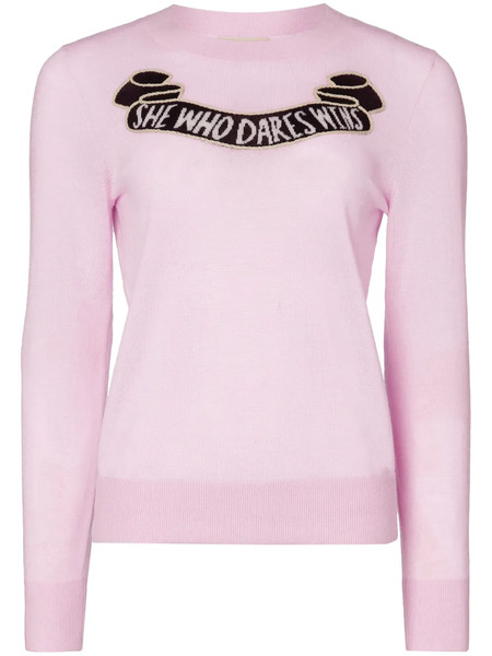  Temperley London She Who Dares Win Jumper - Pink 