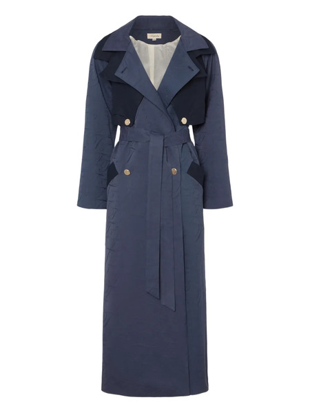  Temperley London Victory Double-breasted Trench Coat - Blue 