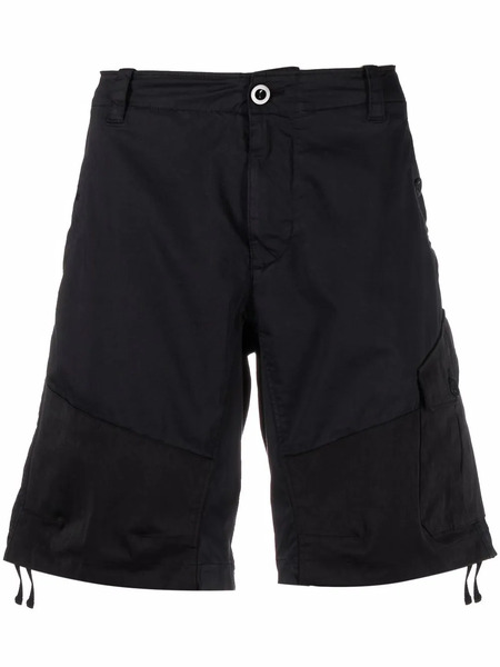  Ten C Drawstring-hem Shorts - Black 