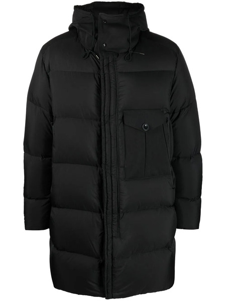  Ten C Hooded Puffer Jacket - Black 