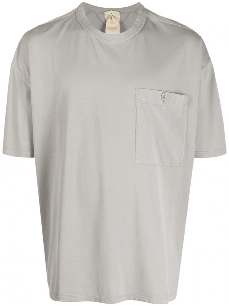  Ten C Logo-patch Crew-neck T-shirt - Grey 