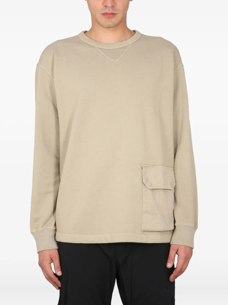  Ten C Pocket-detail Sweatshirt - Neutrals 