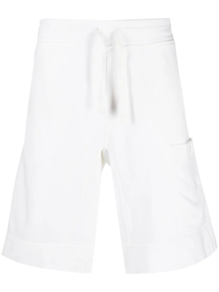  Ten C Side Patch-pocket Drawstring Shorts - White 