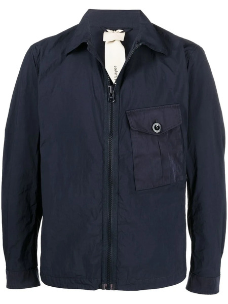  Ten C Zip-up Pocket Shirt Jacket - Blue 