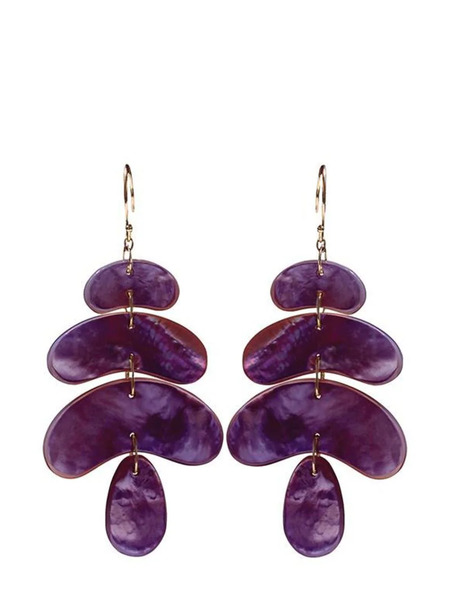  Ten Thousand Things 18kt Yellow Gold Totem Ruby Earrings 