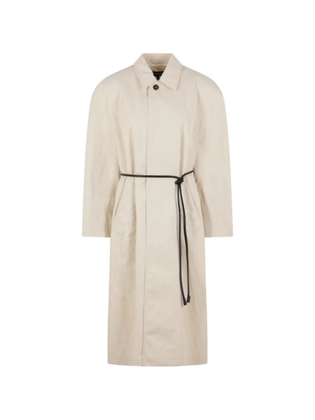  Ter Et Bantine Single-breasted Belted Coat - White 