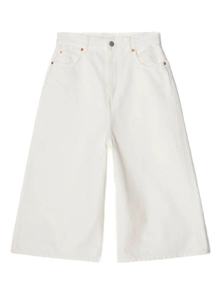  Teurn Studios Baggy Denim Shorts - White 