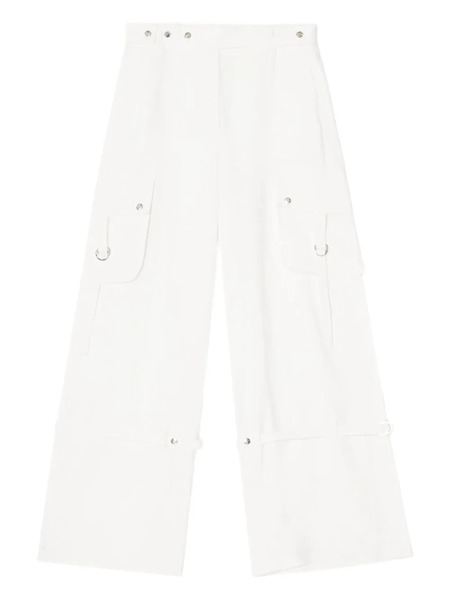  Teurn Studios Cargo-pocket Strap-detail Trousers - White 