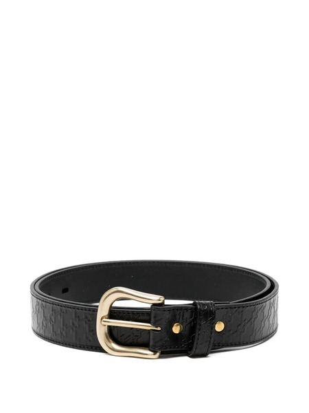  Thames Mmxx Monogram-embossed Buckle Belt - Black 