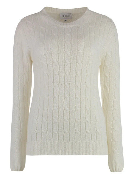  The (alphabet) Cable-knit Sweater - White 