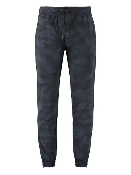  The (alphabet) Camouflage Drawstring Pants - Blue 