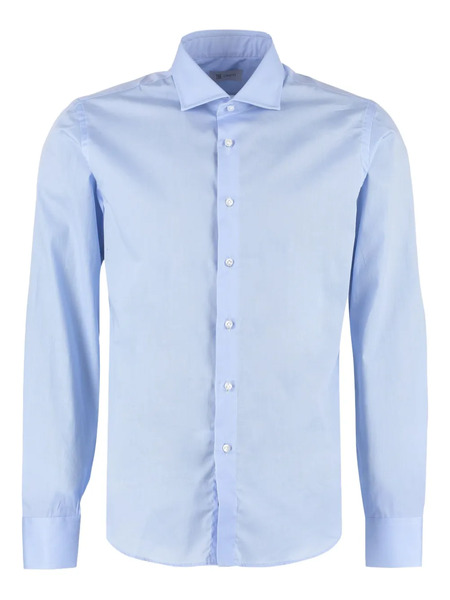  The (alphabet) Cotton-blend Shirt - Blue 