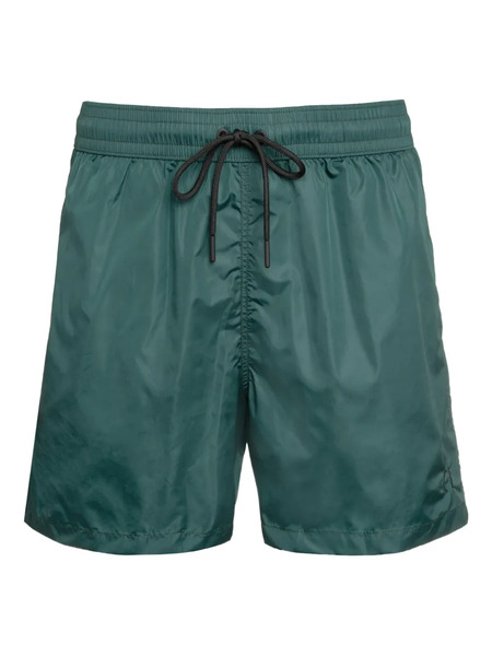  The (alphabet) Drawstring-waist Swim Shorts - Green 