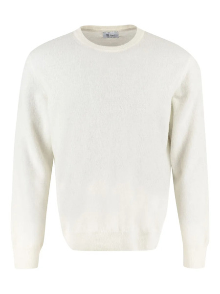  The (alphabet) Wool-cashmere Crew-neck Sweater - White 