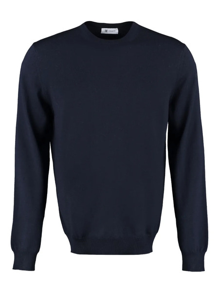  The (alphabet) Wool Crew-neck Sweater - Blue 
