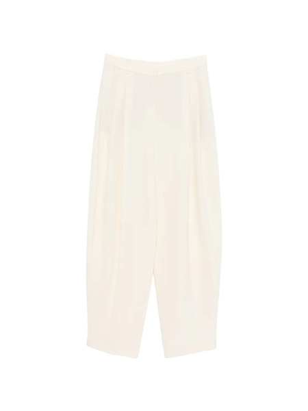  The Andamane Balloon-leg Pleated Trousers - White 