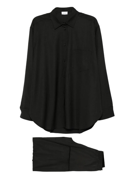  The Andamane Buttoned-front Point-collar Shirt - Black 
