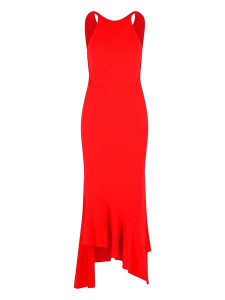  The Andamane Carmen Open-back Midi Dress - Red 
