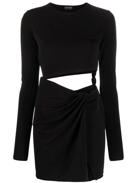  The Andamane Cut-out Long-sleeved Minidress - Black 