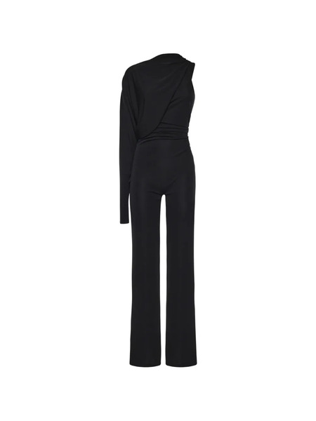  The Andamane Draped Jumpsuit - Black 