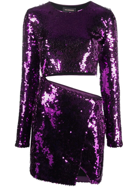  The Andamane Gia Sequinned Minidress - Purple 