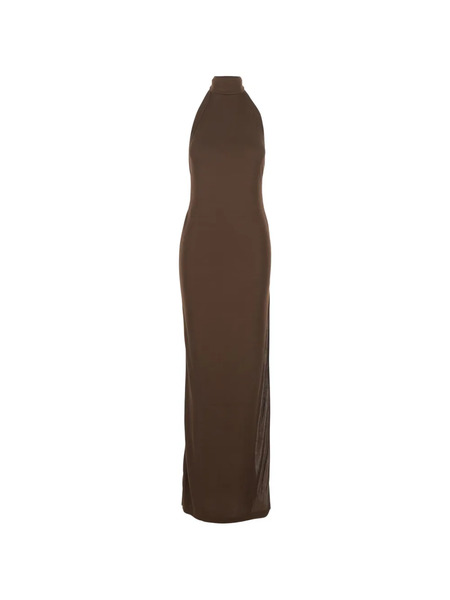  The Andamane Halter-neck Maxi Dress - Brown 