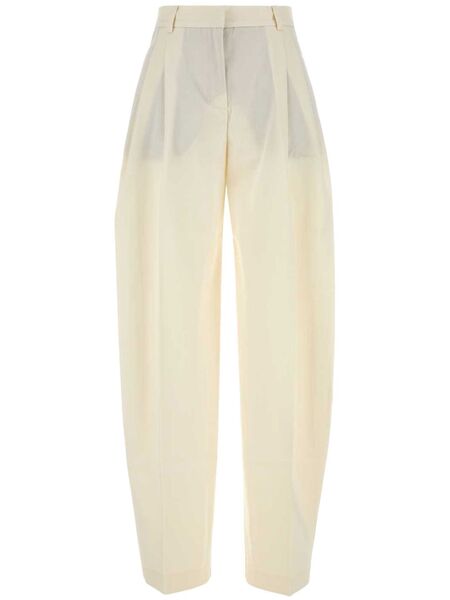  The Andamane Ivory Gabardine Pant - Neutrals 