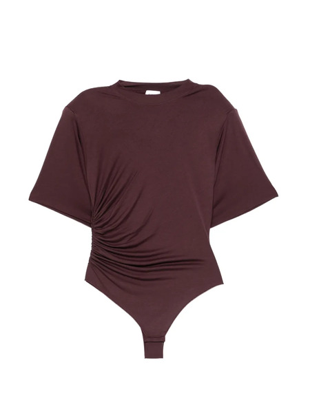  The Andamane Lennox Gathered-detail Bodysuit - Purple 