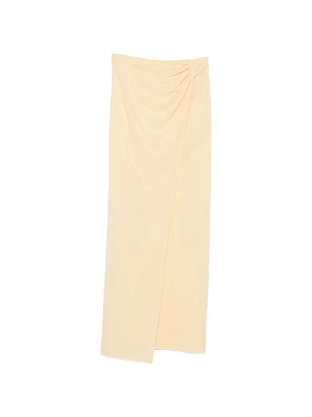  The Andamane Phoebe Draped Midi Skirt - Yellow 