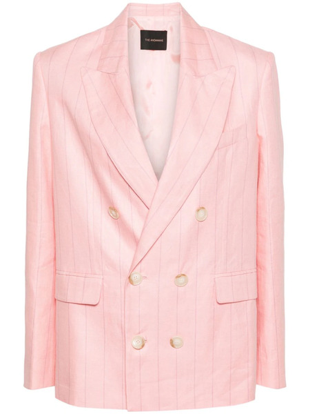  The Andamane Pixie Linen Double-breasted Blazer - Pink 