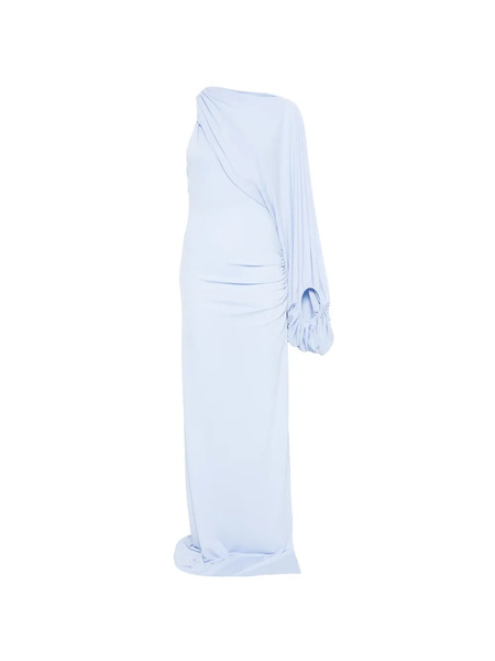  The Andamane Selene Draped Maxi One-shoulder Dress - Blue 